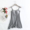 Long, Seamless, Modal-Lined, Padded-Cup, Sexy Plus-Size Women's Slip Dress